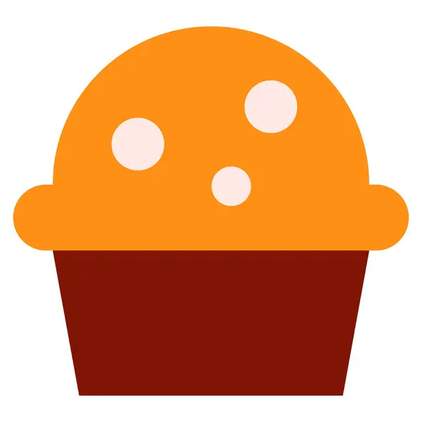 Panadería Cupcake Postre Icono — Vector de stock