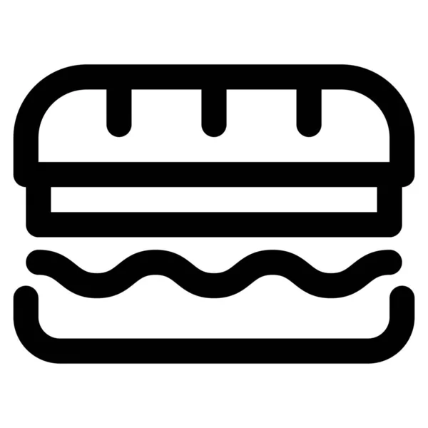 Brot Essen Hausgemachte Ikone — Stockvektor