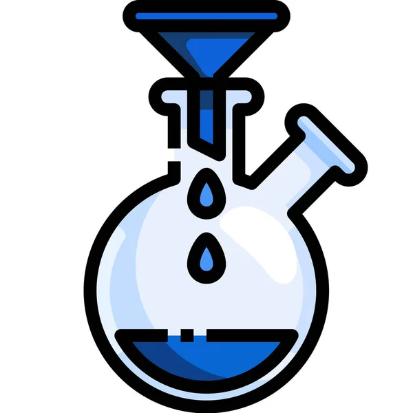 Chemical Chemistry Experiment Icon — Stock Vector