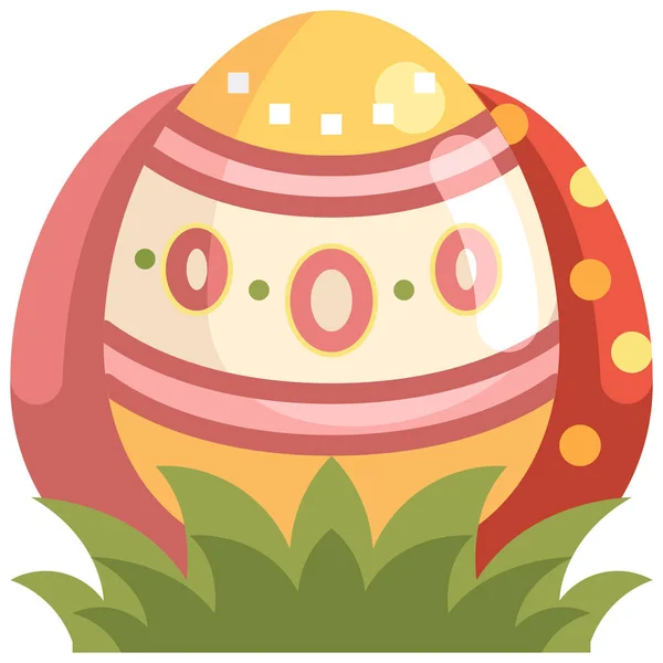 Icono Decoración Huevos Pascua Categoría Pascua — Vector de stock