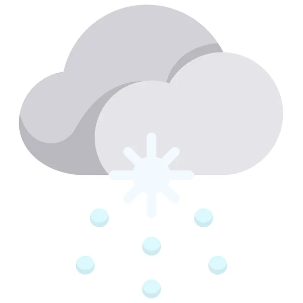 Ikona Studeného Sněhu — Stockový vektor