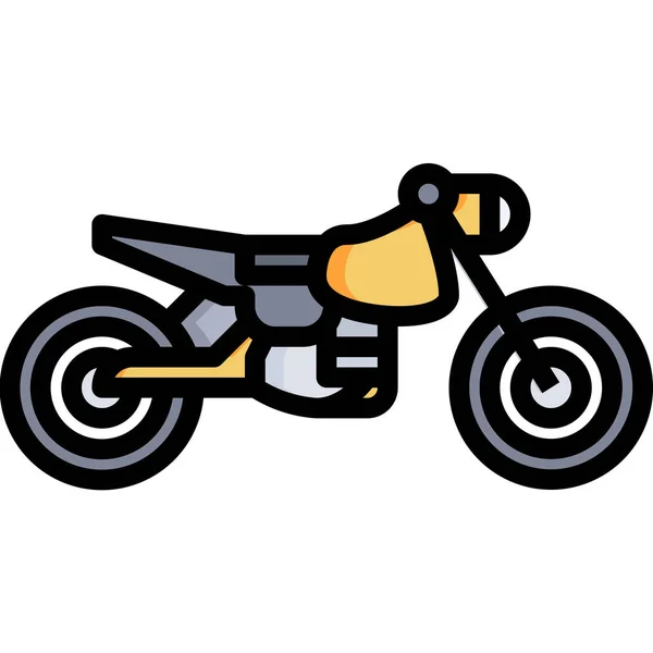 Automobiel Fiets Motorfiets Pictogram — Stockvector