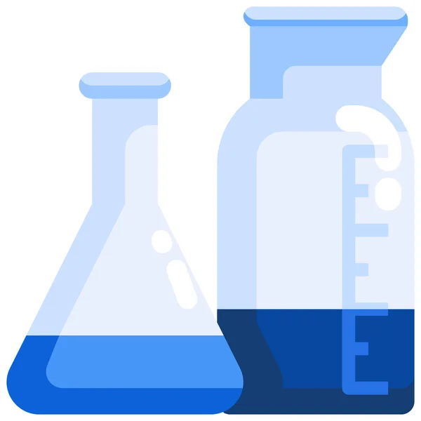 Pictogram Chemicaliënkolven — Stockvector