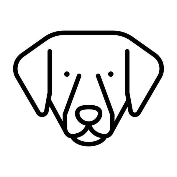 Raza Perro Canino Icono — Vector de stock