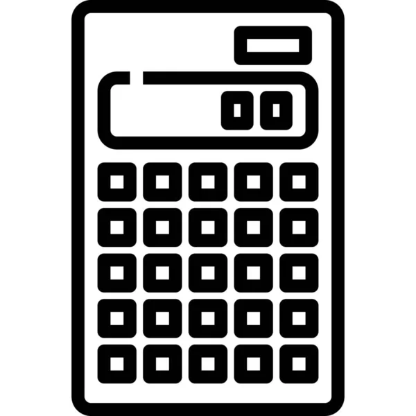 Calculadora Negocio Icono Electrónica Categoría Oficina — Archivo Imágenes Vectoriales