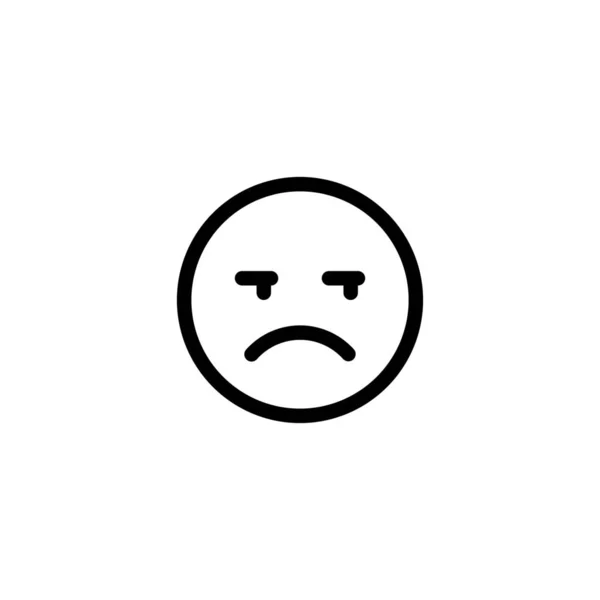 Sonrisa Emoji Expresión Icono — Vector de stock