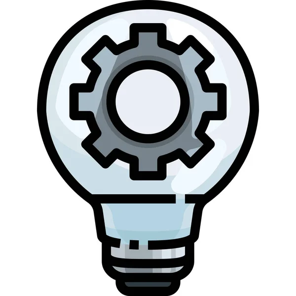 Bulb Electricity Electronics Icon — Stock Vector