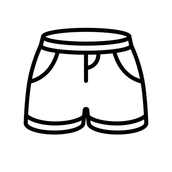 Shorts Fashion Clothing Icon — Stock Vector