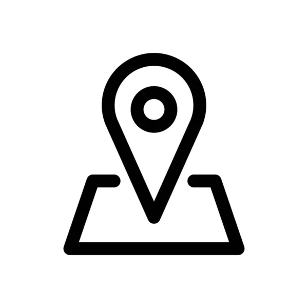 Значок Местоположения Адреса — стоковый вектор