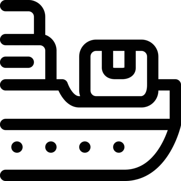 Ikon För Leverans Fartyg — Stock vektor