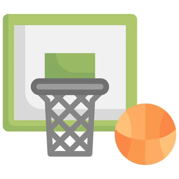 Compétition Saut Basket Icône — Image vectorielle