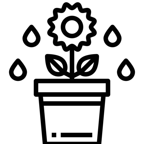 Іконка Квіткових Крапель Весняній Категорії — стоковий вектор