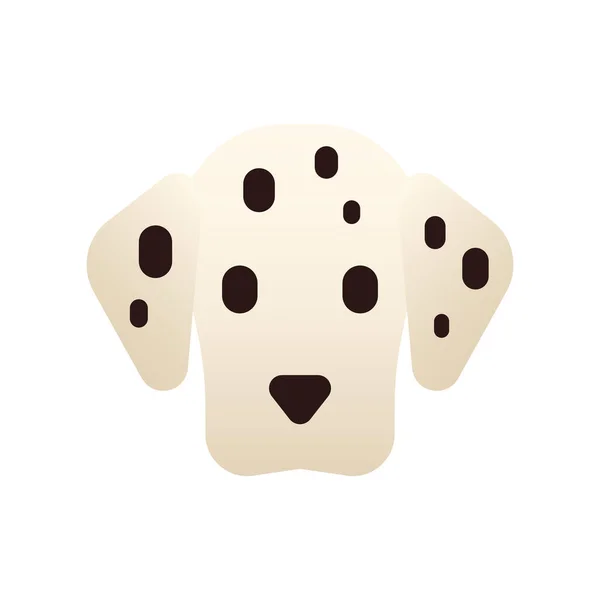 Animal Breed Dalmatian Icon Smooth Style — Stock Vector