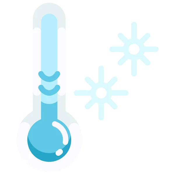 Ícone Temperatura Neve Fahrenheit — Vetor de Stock