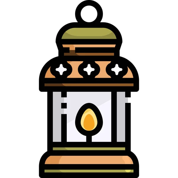 Candle Fire Flame Icon Spring Category — Stock Vector