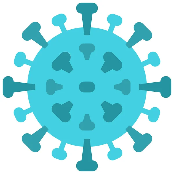 Icono Del Coronavirus Bacteriológico Categoría Coronavirus Covid — Vector de stock