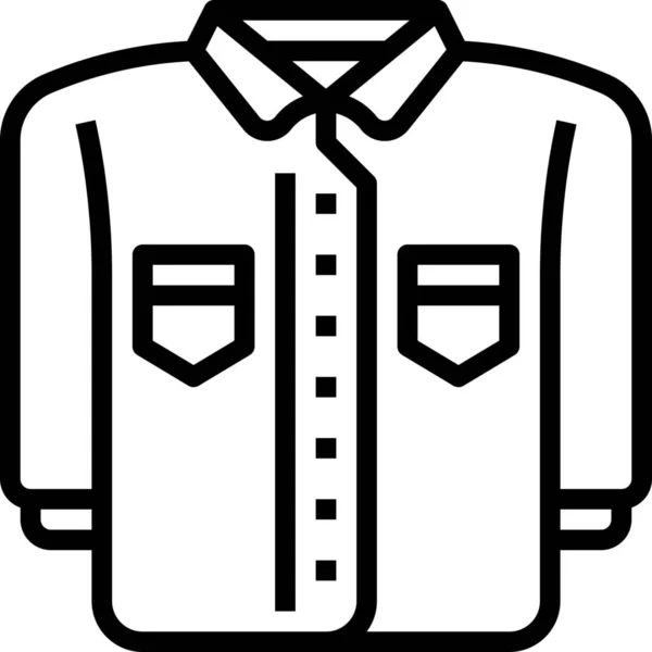 Camisa Moda Uniforme Icono — Vector de stock