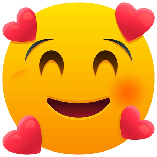 Amor Icono Emoji — Vector de stock