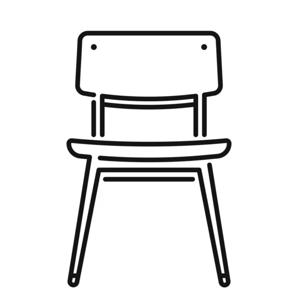 Ícone Casa Mobiliário Cadeira Estilo Esboço —  Vetores de Stock