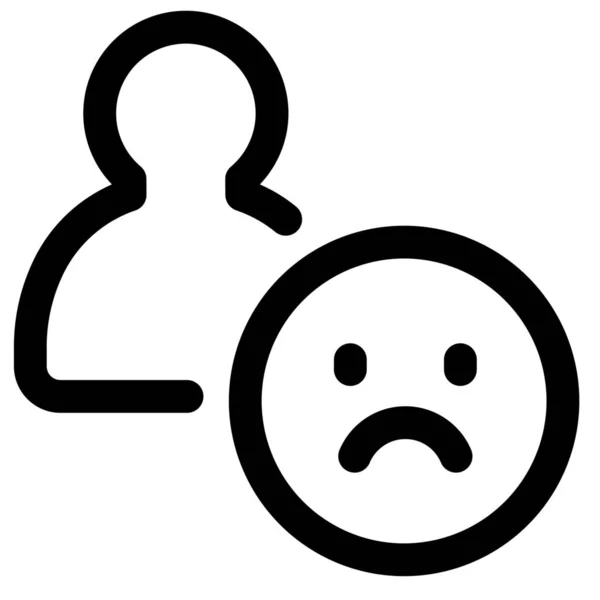 Complain Customer Disappointed Icon — Stock Vector