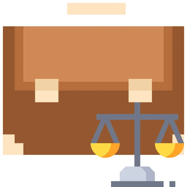 Ikone Der Rechtssprechung — Stockvektor