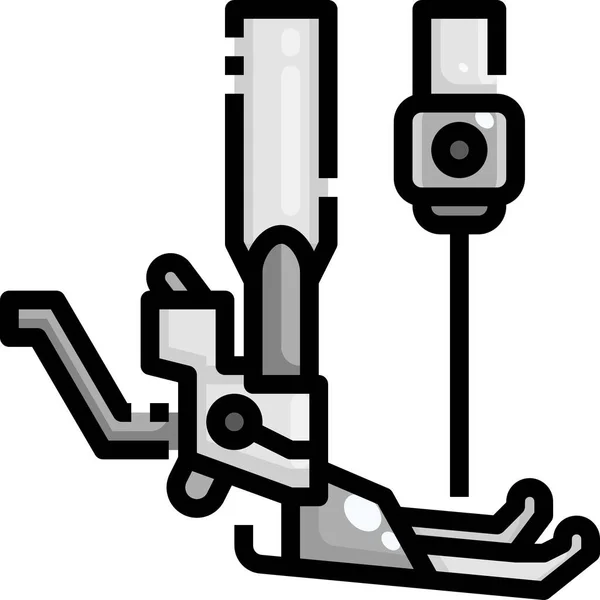 Icône Machine Mode Électronique Dans Style Contour Rempli — Image vectorielle