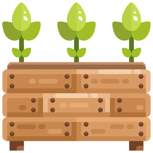 Ikona Ogrodnictwa Rolnictwie Rolnictwie Ogrodnictwie — Wektor stockowy