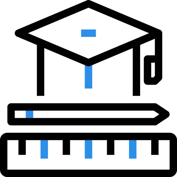 Education Graduation Learn Icon Outline Style — Stock Vector