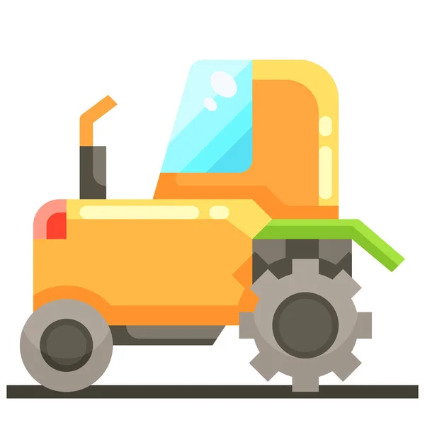 Farming Tractor Transport Icon Agriculture Farming Gardening Category — Stock Vector