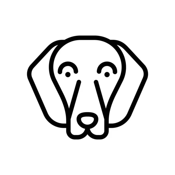 Animal Breed Dachshund Icon — Stock Vector