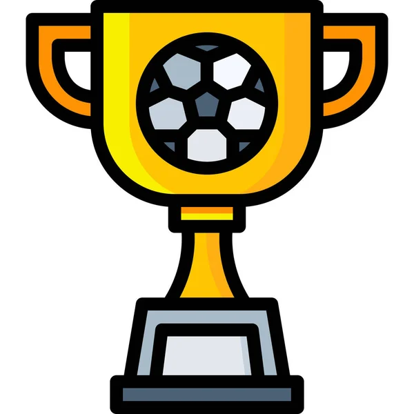 Campeón Trofeo Icono Ganador — Vector de stock