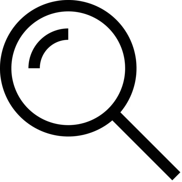 轮廓式的应用程序基本搜索图标 — 图库矢量图片