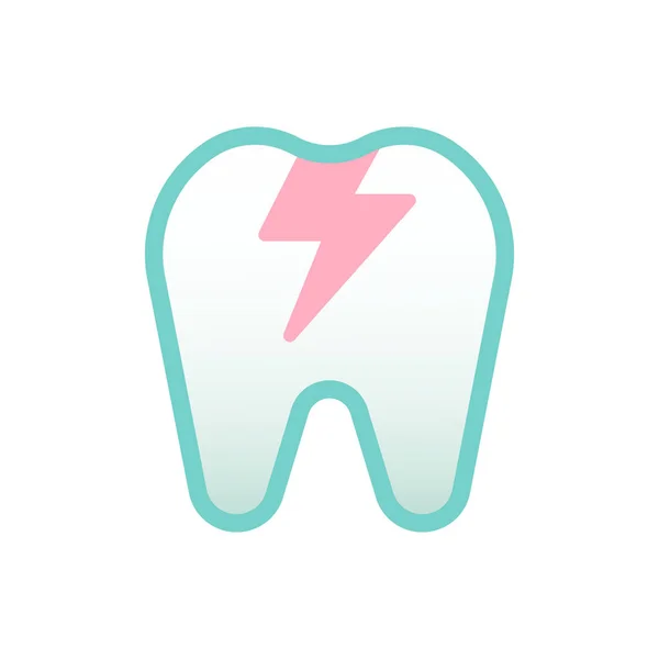 Значок Зламаної Зубної Стоматології — стоковий вектор