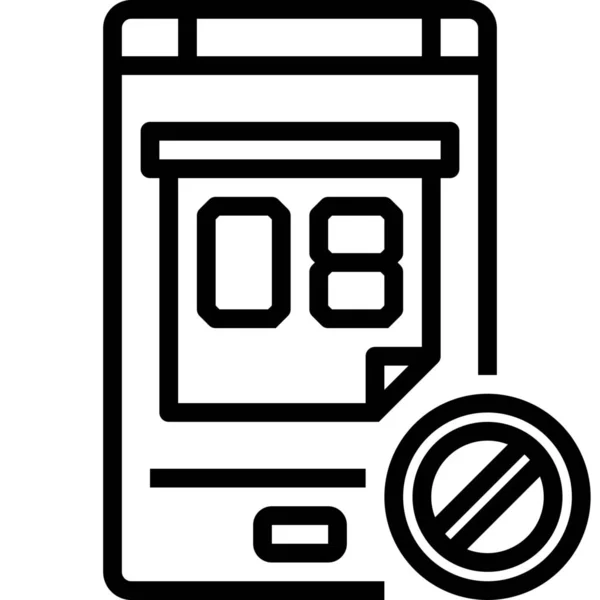 Technologie Fermer Icône Smartphone — Image vectorielle
