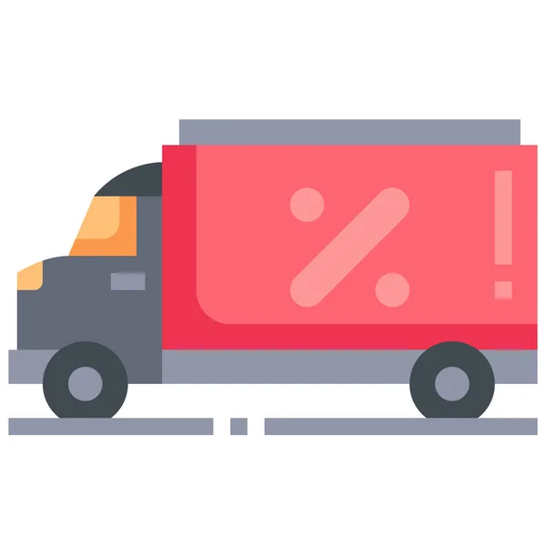 Shopping Truck Transport Icon — Stock Vector