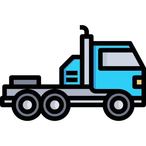 Automobile Truck Cargo Icon — Stock Vector