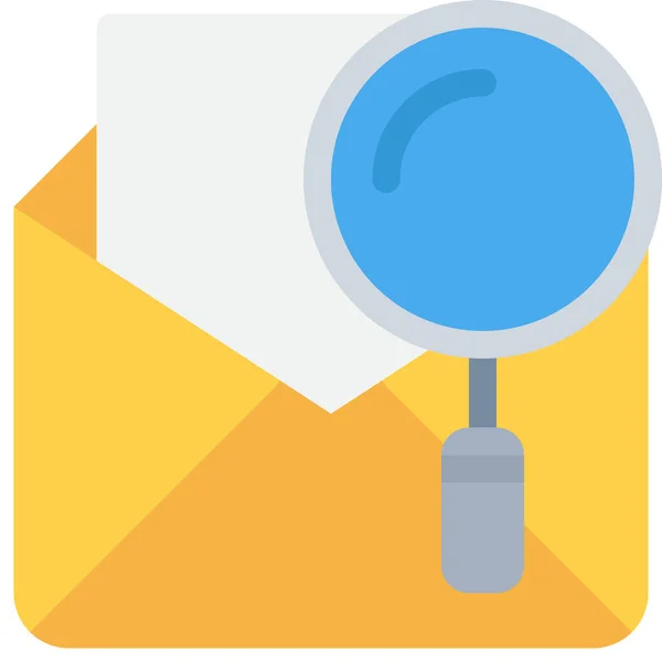Email Lettre Mail Icône Dans Style Plat — Image vectorielle