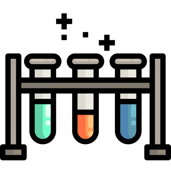 Test Chemistry Experiment Icon — Stock Vector