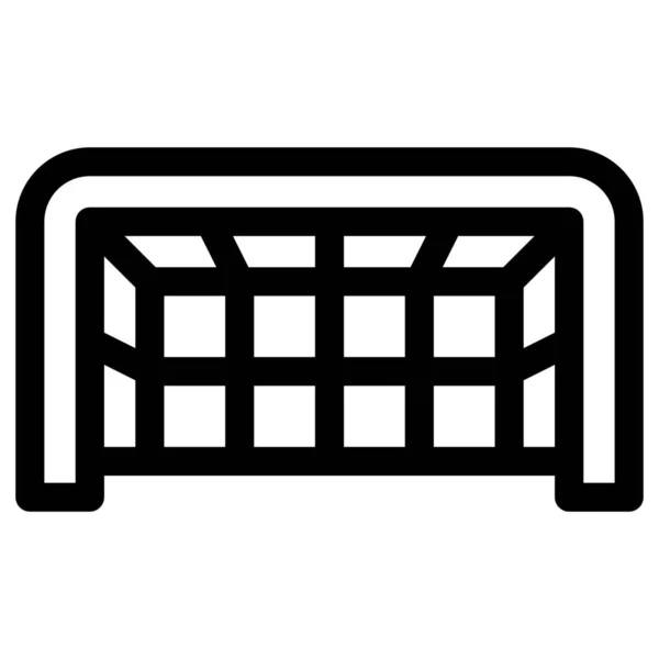 Futball Gól Büntetés Ikon — Stock Vector