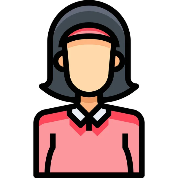Аватар Жінки Ікони Категорії Аватар — стоковий вектор