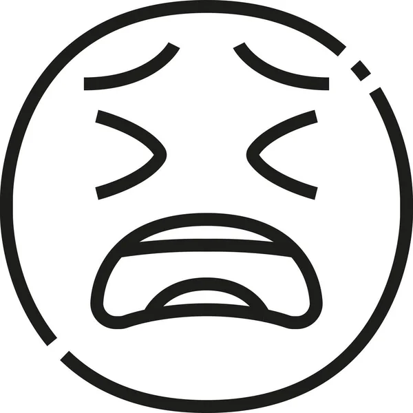 Ícone Emoji Emoção Decepcionado — Vetor de Stock