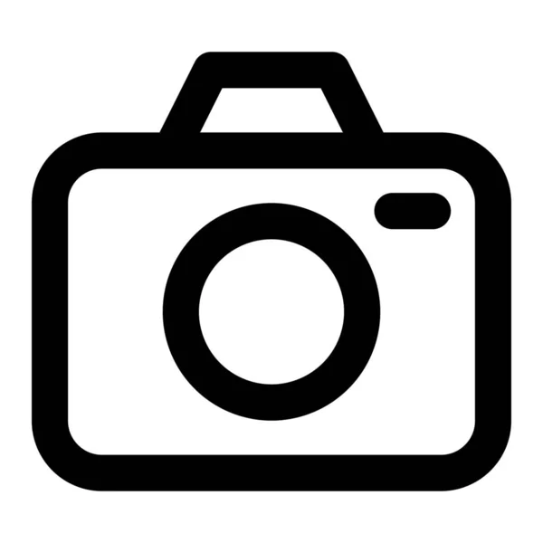 Digitální Ikona Fotografie Fotoaparátu — Stockový vektor