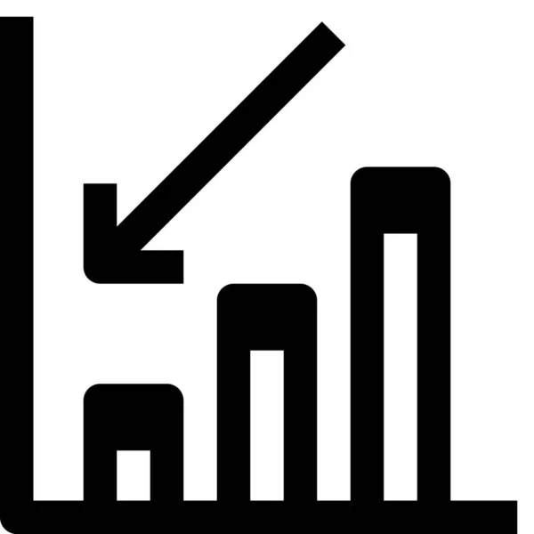 Outline Biçiminde Hesap Analisti Çubuğu Simgesi — Stok Vektör