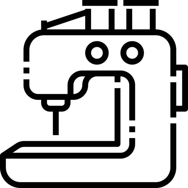 Máquina Electrónica Máquina Icono Estilo Esquema — Vector de stock