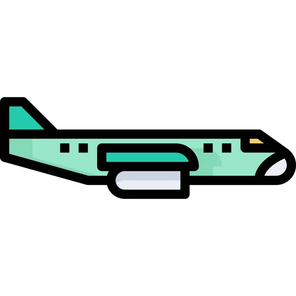 Transportation Plane Travel Icon — Stock Vector