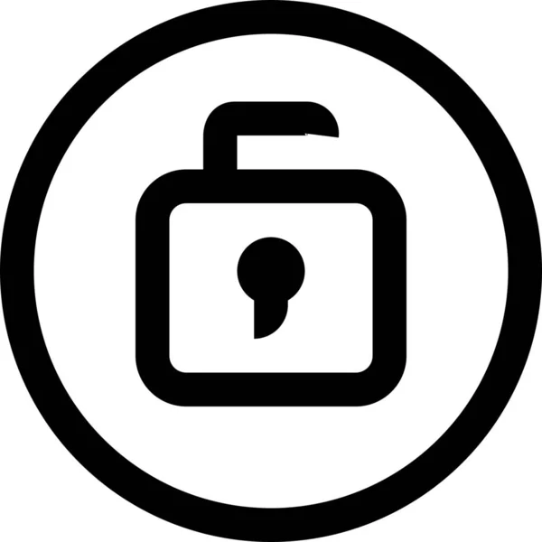 Ícone Segurança Essencial App Estilo Esboço — Vetor de Stock