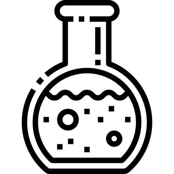 Icône Fiole Chimie Chimique Dans Hôpitaux Catégorie Soins Santé — Image vectorielle