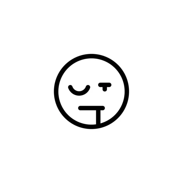 Blessé Oeil Meurtri Emoji Icône — Image vectorielle