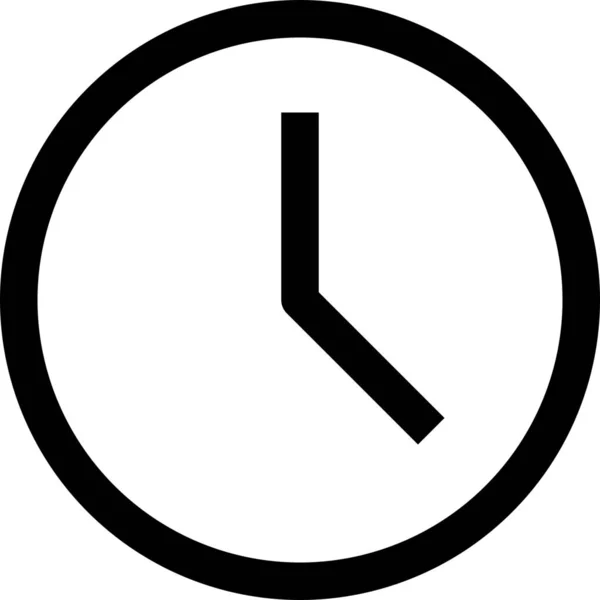 App Essential Time Icon Outline Style — 스톡 벡터