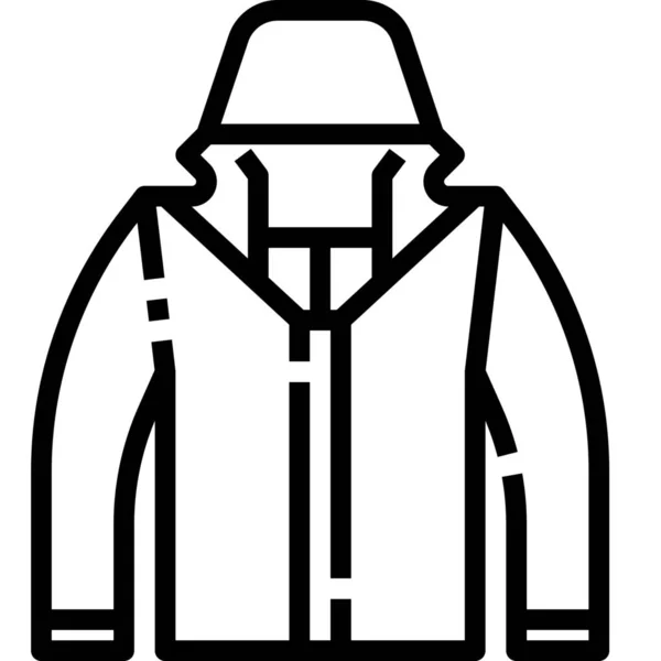 Mode Kleding Jas Pictogram — Stockvector